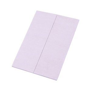 Gate fold Silk Pocket Folios 4.75x5.75 inch in Off White