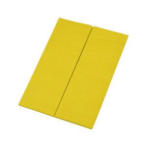 Gate fold Silk Pocket Folios 4.75x5.75 inch in Yellow