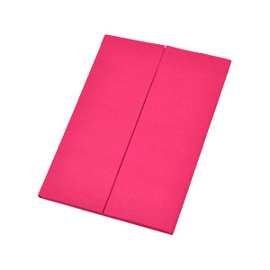 Gate fold Silk Pocket Folios 4.75x5.75 inch in Hot Pink