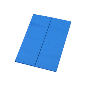 Gate fold Silk Pocket Folios 4.75x5.75 inch in Blue