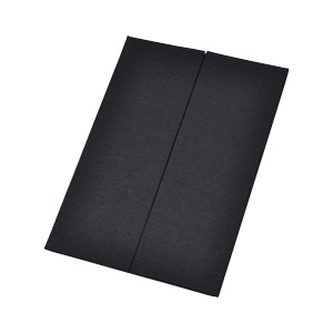 Gate fold Silk Pocket Folios 4.75x5.75 inch in Black