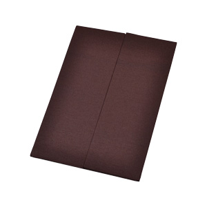Gate fold Silk Pocket Folios 4.75x5.75 inch in Chocolate