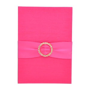 Pocket Folios with Embellishments in Hot Pink