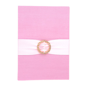 Pocket Folios with Embellishments in Pink