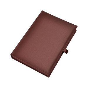 Silk Invitation Box 6x9x1 inch in Chocolate
