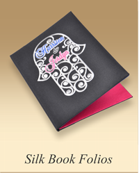 Personalized Silk Book Folios