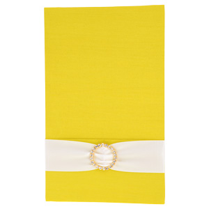 Pocket Folios with Embellishments in Yellow