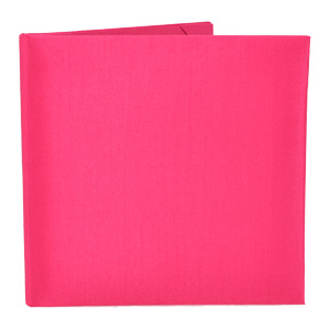 Silk Book Folios 6x6 inch in Hot Pink