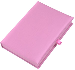 Silk Invitation Box 6x9x1 in Pink