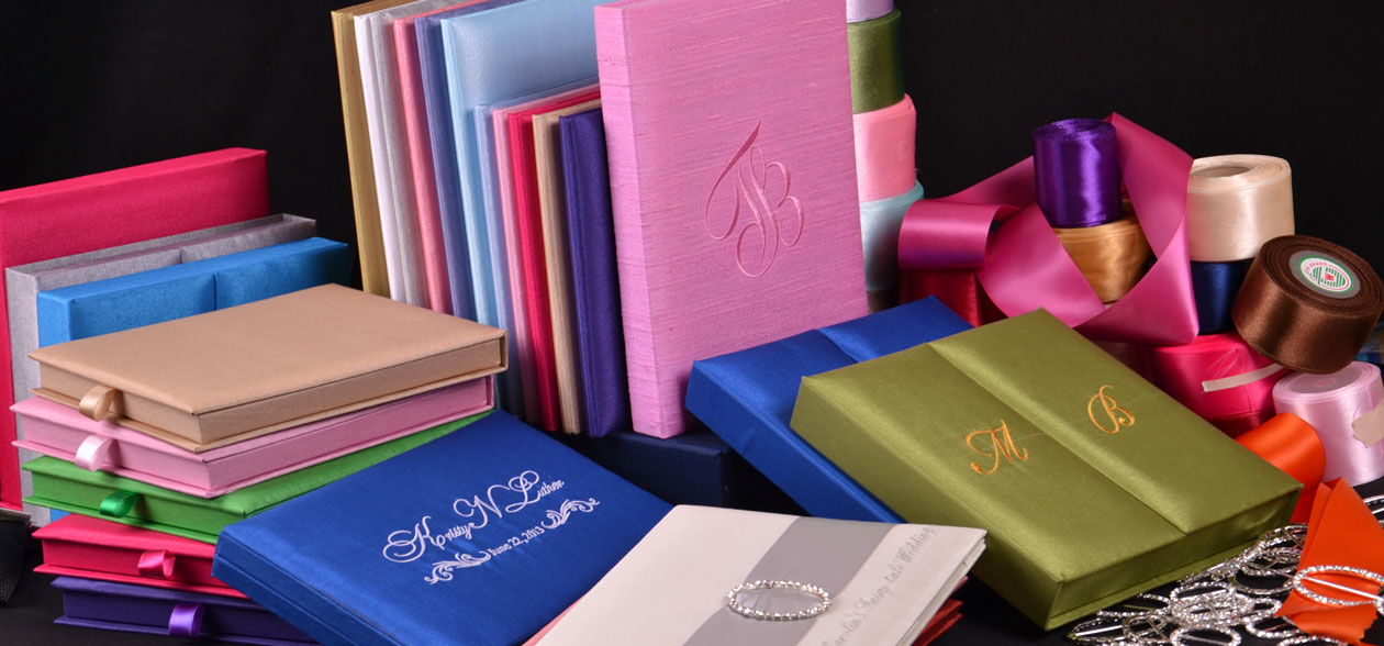 Thai Silk Invitation Boxes Wholesale